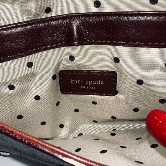 Kate Spade Vintage Noel Dot Flap Closure Wristlet - Picture 9 of 12